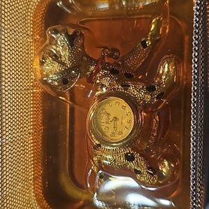 Elgin Collectible Mini Clock Dog with Rhinestones NWT